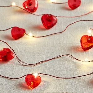 5FT LED Heart Glimmer String Lights Set of 2